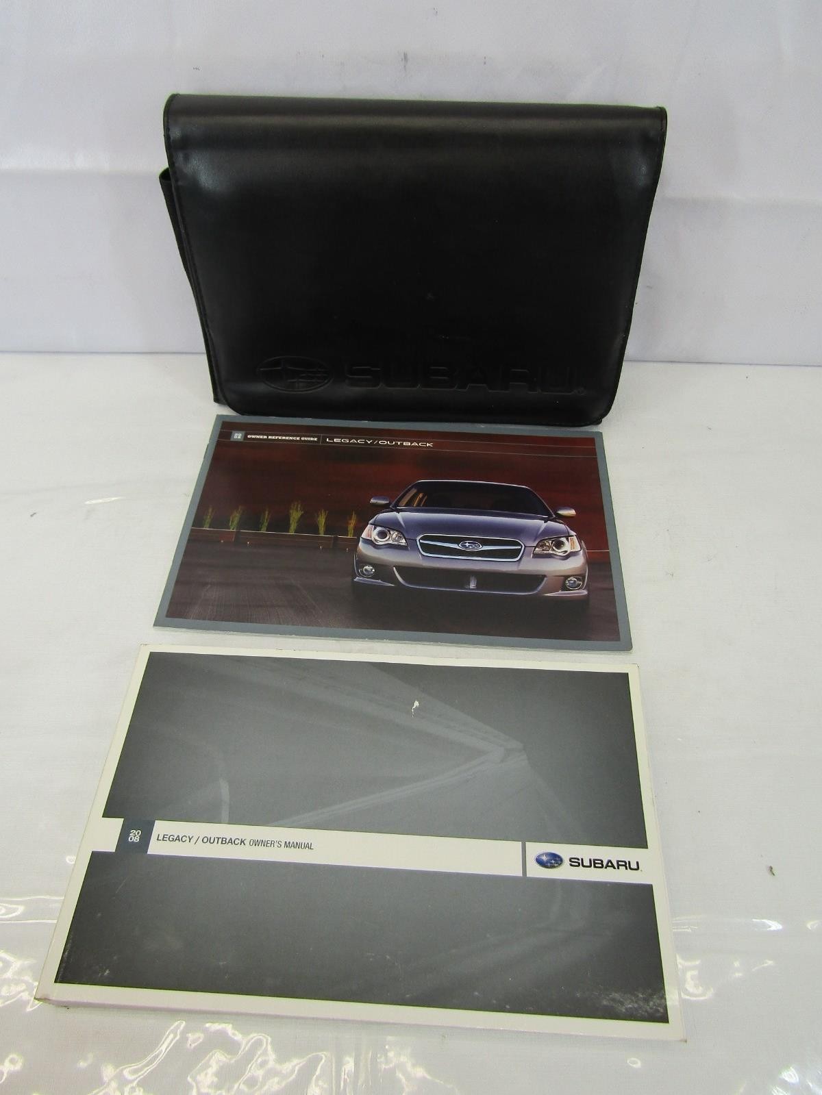 2008 Subaru Legacy Outback Owner's Manual Guide with Leather Case OEM