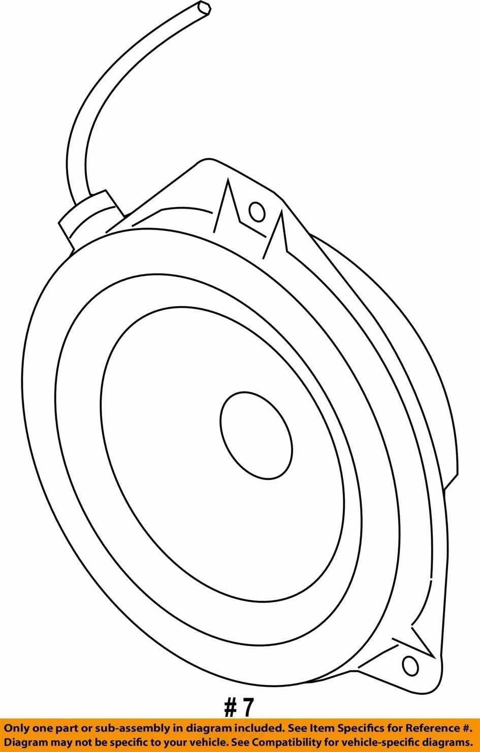 2005-2009 Subaru Outback Left Tweeter Speaker LH 86301AG61A OEM