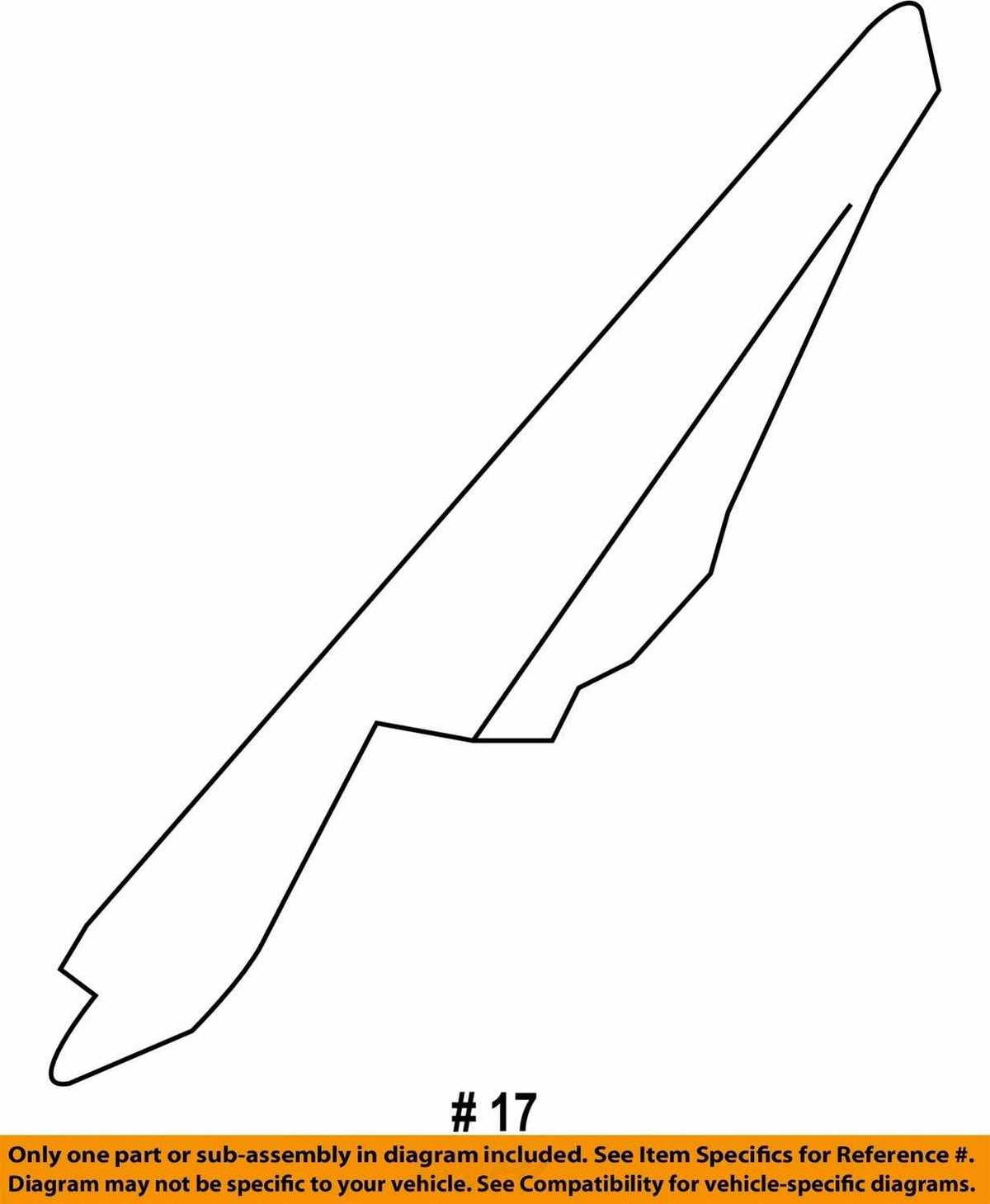 2005-2009 Subaru Outback Left Window Corner Gusset Trim Cover OEM 94251AG05A