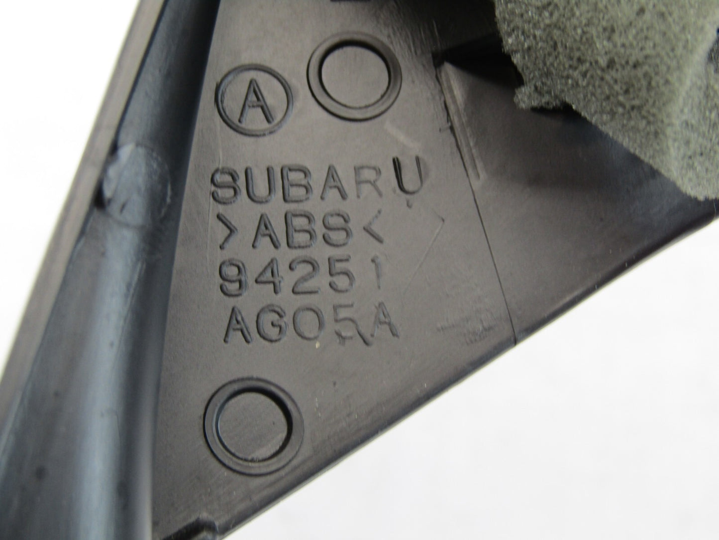 2005-2009 Subaru Outback Left Window Corner Gusset Trim Cover OEM