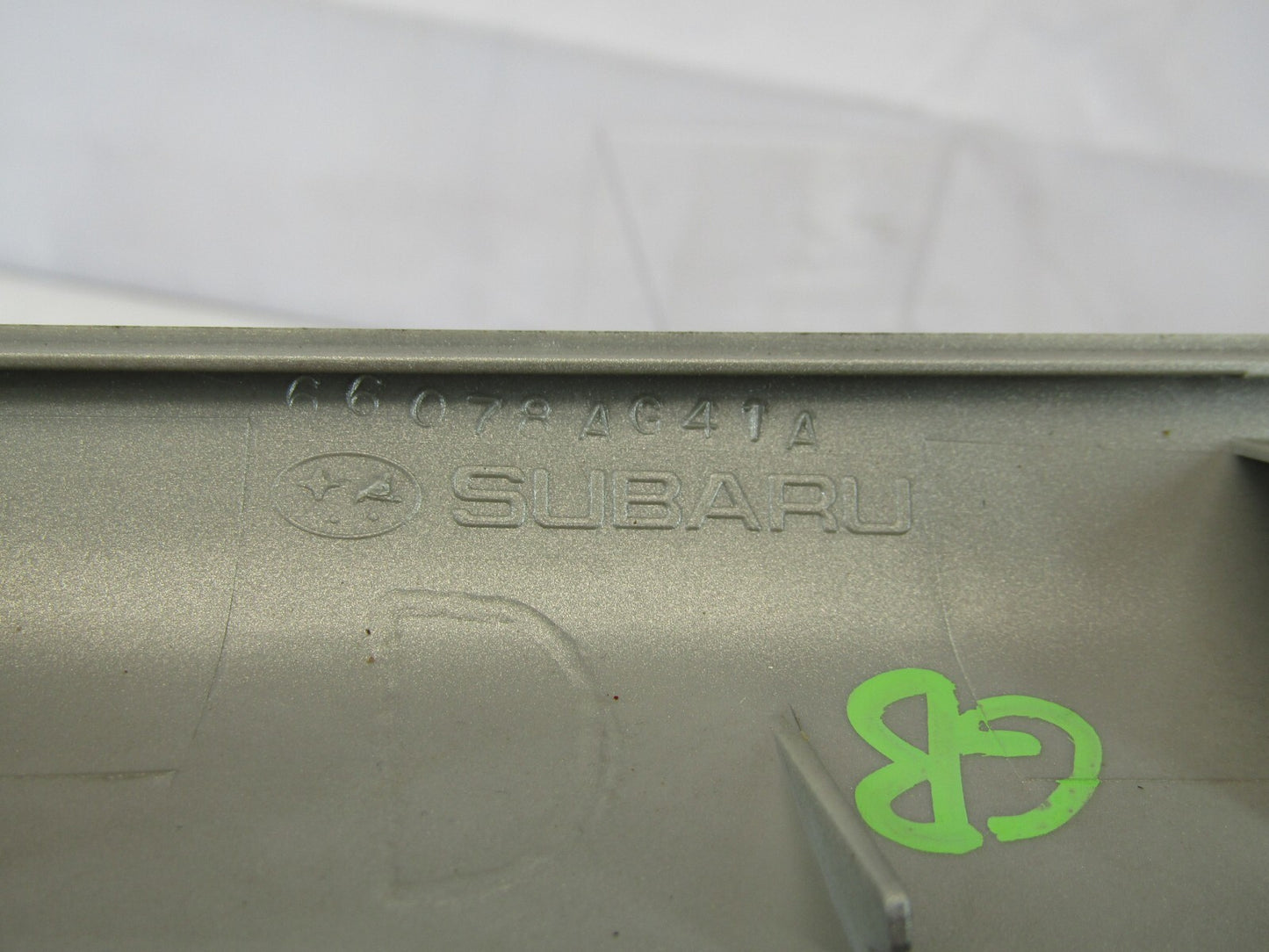 2008-2009 Subaru Outback Left Center Console Dash Silver 66078AG41A Trim OEM