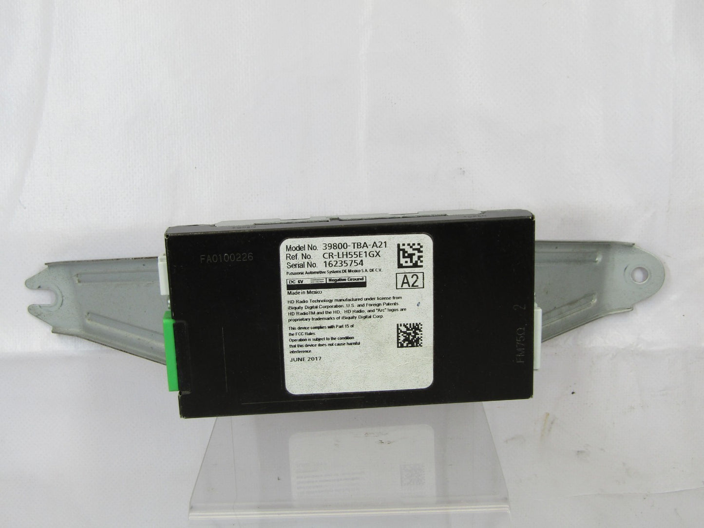2016-2021 Honda Civic Satellite Radio Audio Tuner Control Unit 39800-TBA-A21 OEM