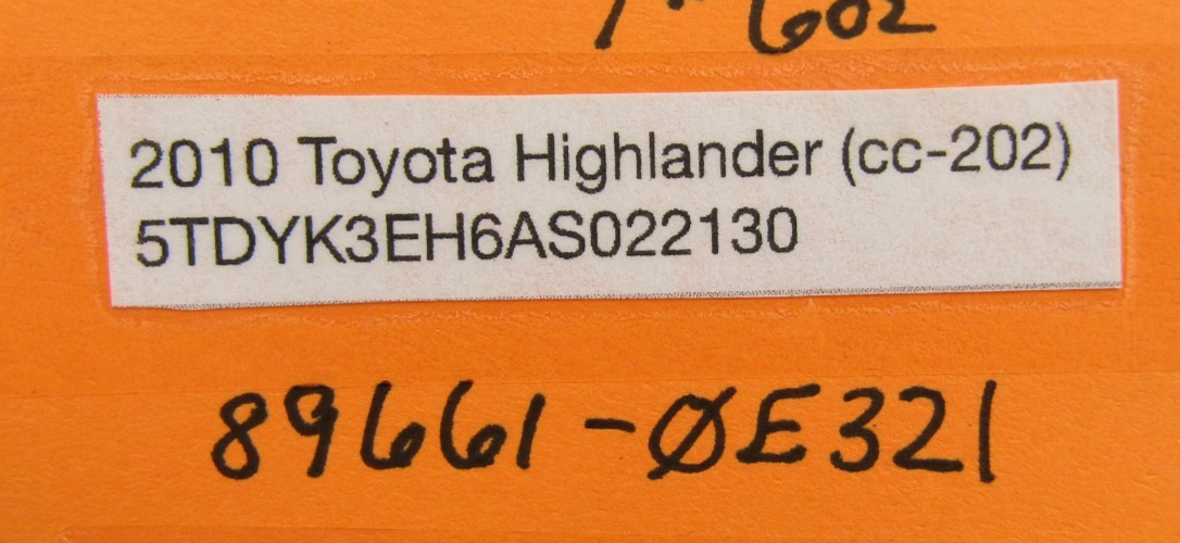 2010 Toyota Highlander ECM ECU Engine Control Computer Module Unit OEM