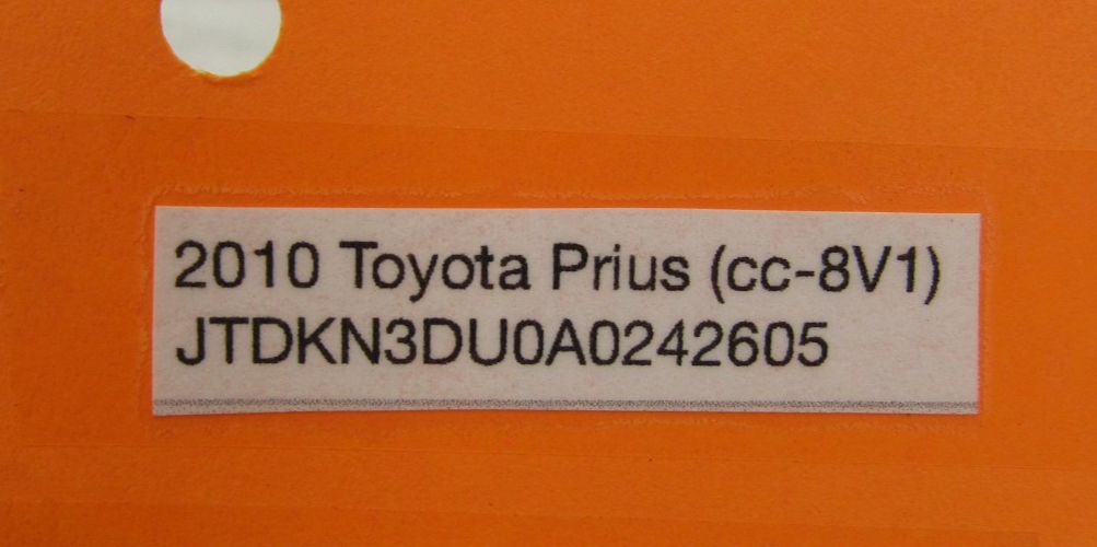 2010-2015 Toyota Prius Rear Garnish Trim Logo Emblem Badge Gray OEM