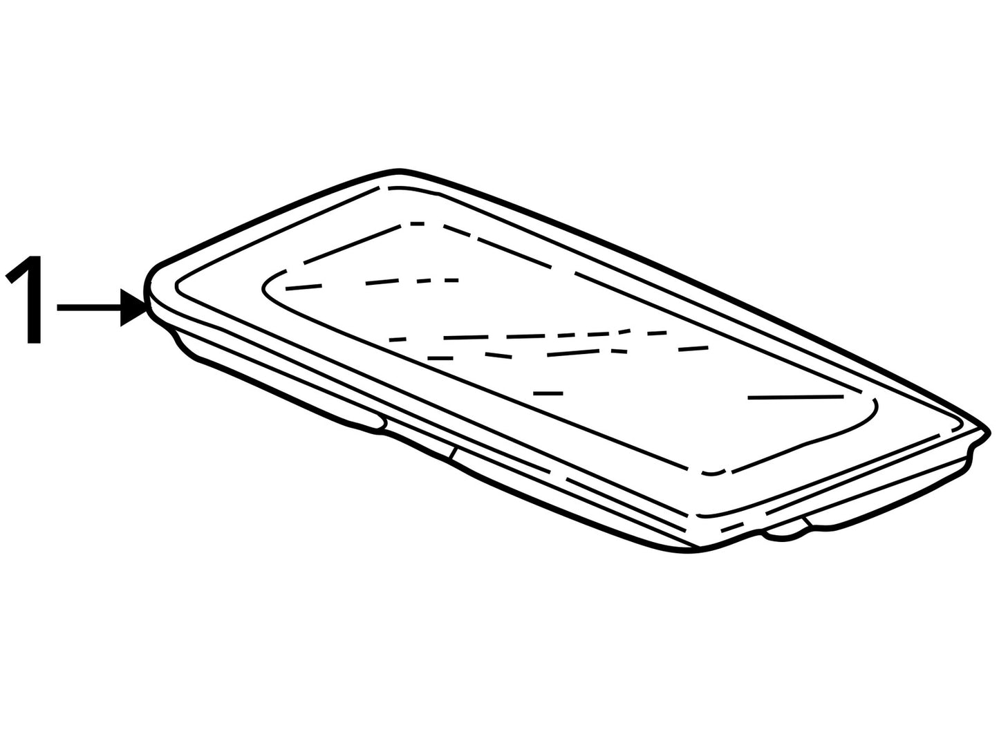 1998-2002 Honda Accord Four Door Sedan Front Sunroof Glass Only OEM
