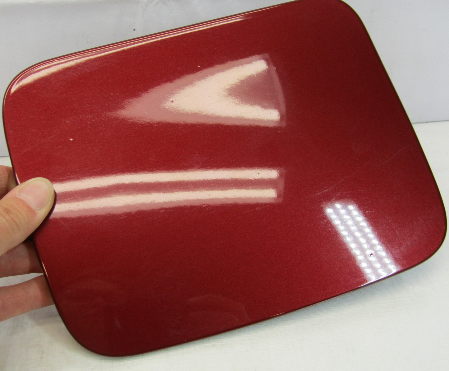 2008-2010 Subaru Impreza Sedan Fuel Gas Door Lid Red Pearl 57601FG0109P OEM
