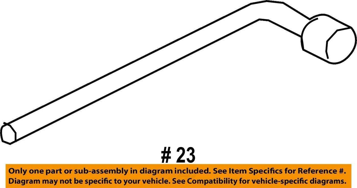 2008-2010 Subaru Impreza Tire Iron Tool Lug Nut Wrench OEM 797014000