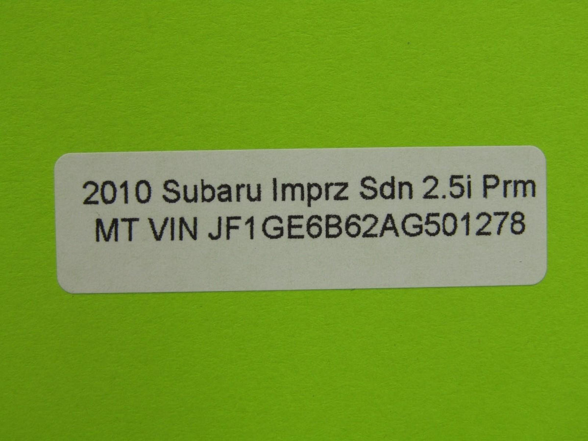2008-2010 Subaru Impreza Emergency Spare Tire Scissor Jack Lift OEM 97032AL001