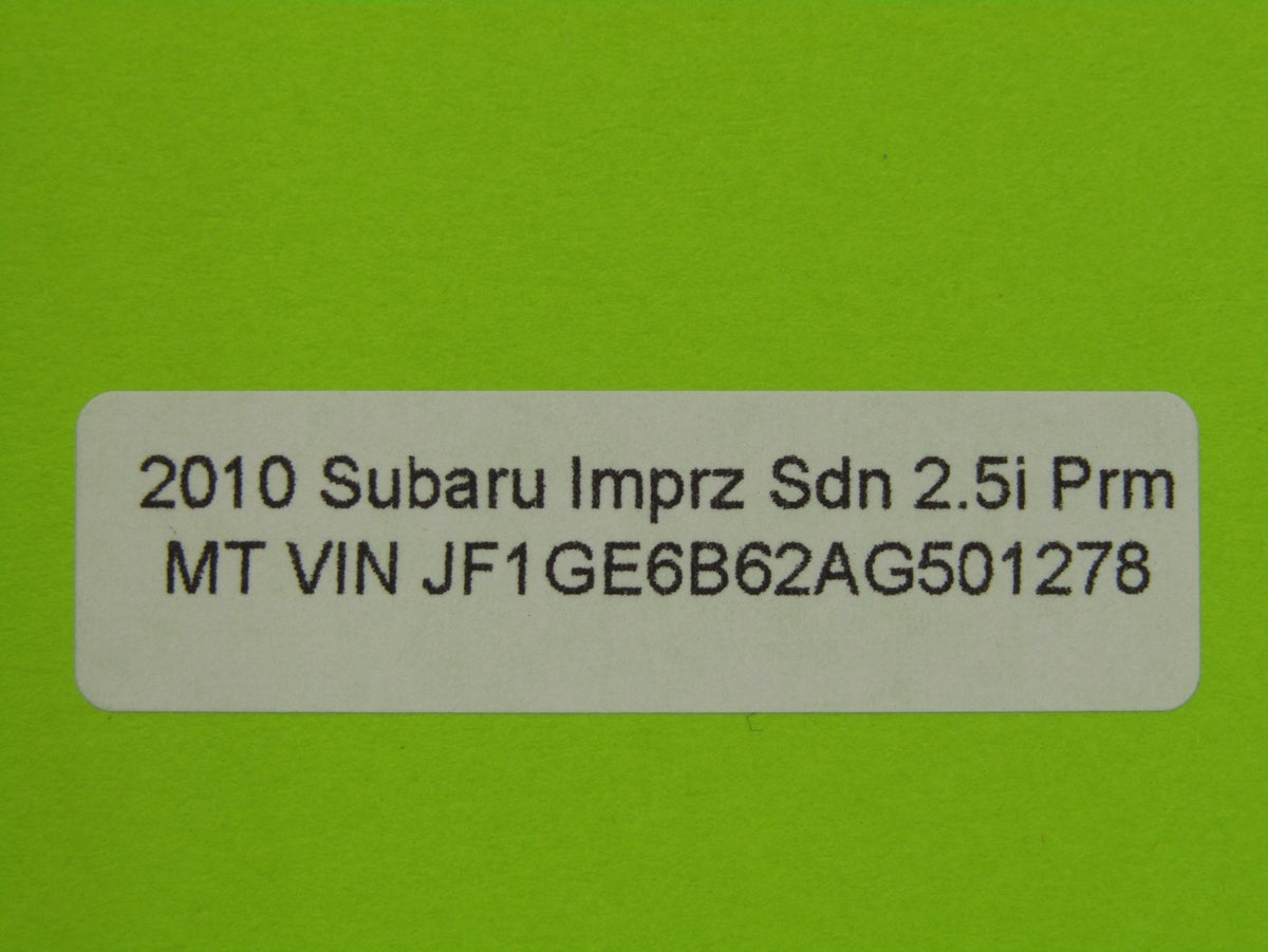 08-10 Subaru Impreza Air Filter Housing and Air Resonator A52AG07 OEM 46052AG070