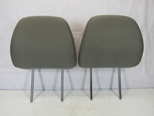 2007-2008 Subaru Forester Front Headrest Head Rest Set Gray Cloth RH LH OEM