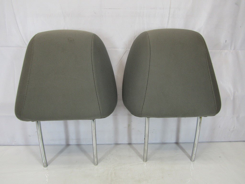 2007-2008 Subaru Forester Front Headrest Head Rest Set Gray Cloth RH LH OEM