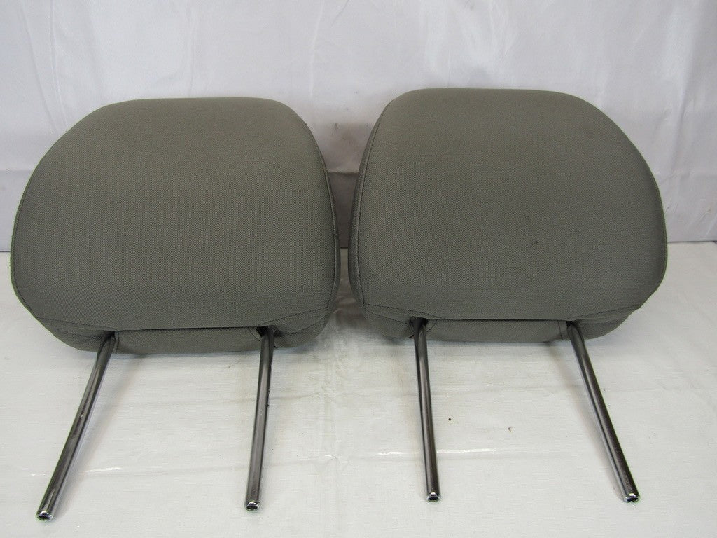 2007-2008 Subaru Forester Front Headrest Head Rest Set Gray Cloth RH LH OEM