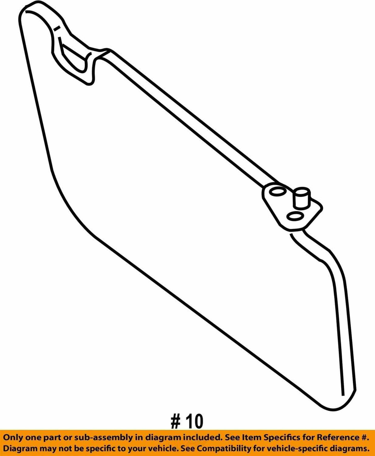 2006-2008 Subaru Forester Left Sun Visor OEM 92011SA390NE