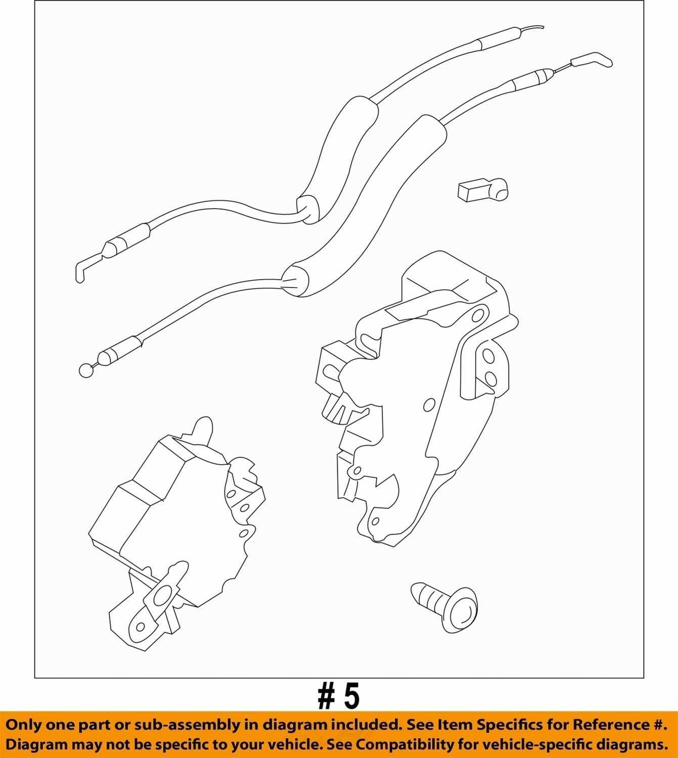 2003-2008 Subaru Forester Rear Left Side Door Latch Lock Actuator OEM
