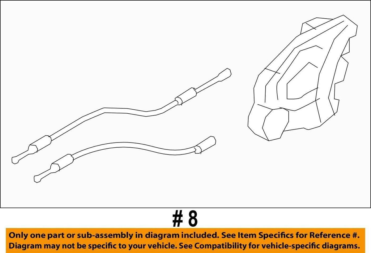 2014-2018 Subaru Forester Left Rear Door Latch Actuator OEM 61035SG010