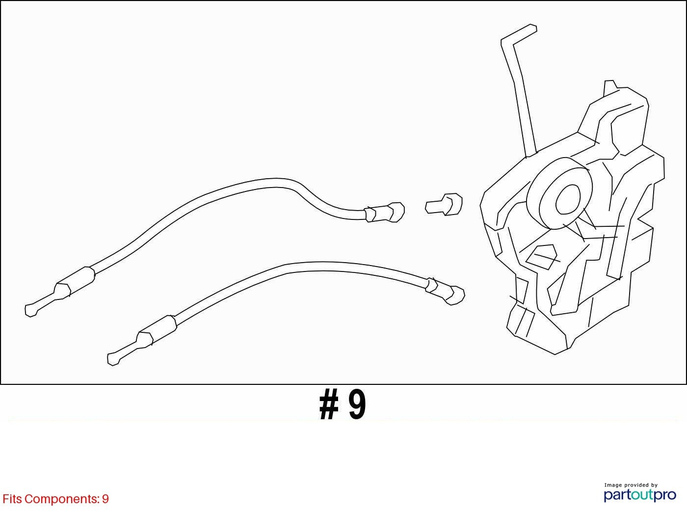 2014-2018 Subaru Forester Right Front Door Latch Actuator 61032SG080 OEM
