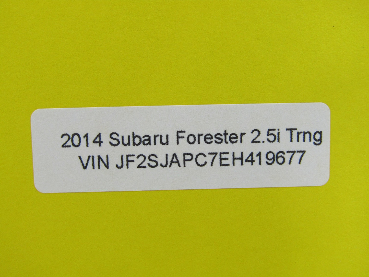 2014-16 Subaru Forester Right Front Door Vent Glass 61012SG101 OEM