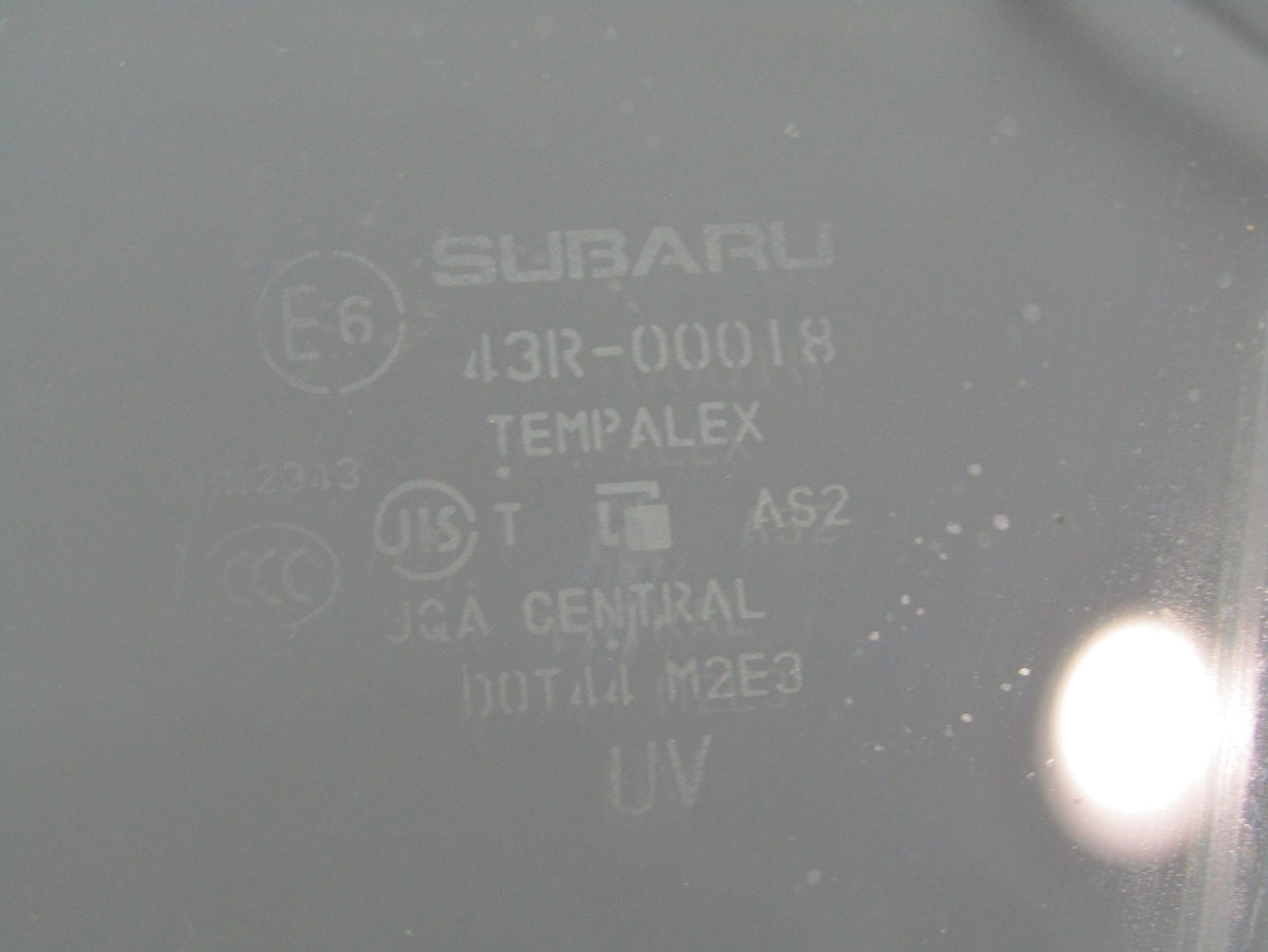 2014-2016 Subaru Forester Front Right Door Glass Window OEM 61011SG001