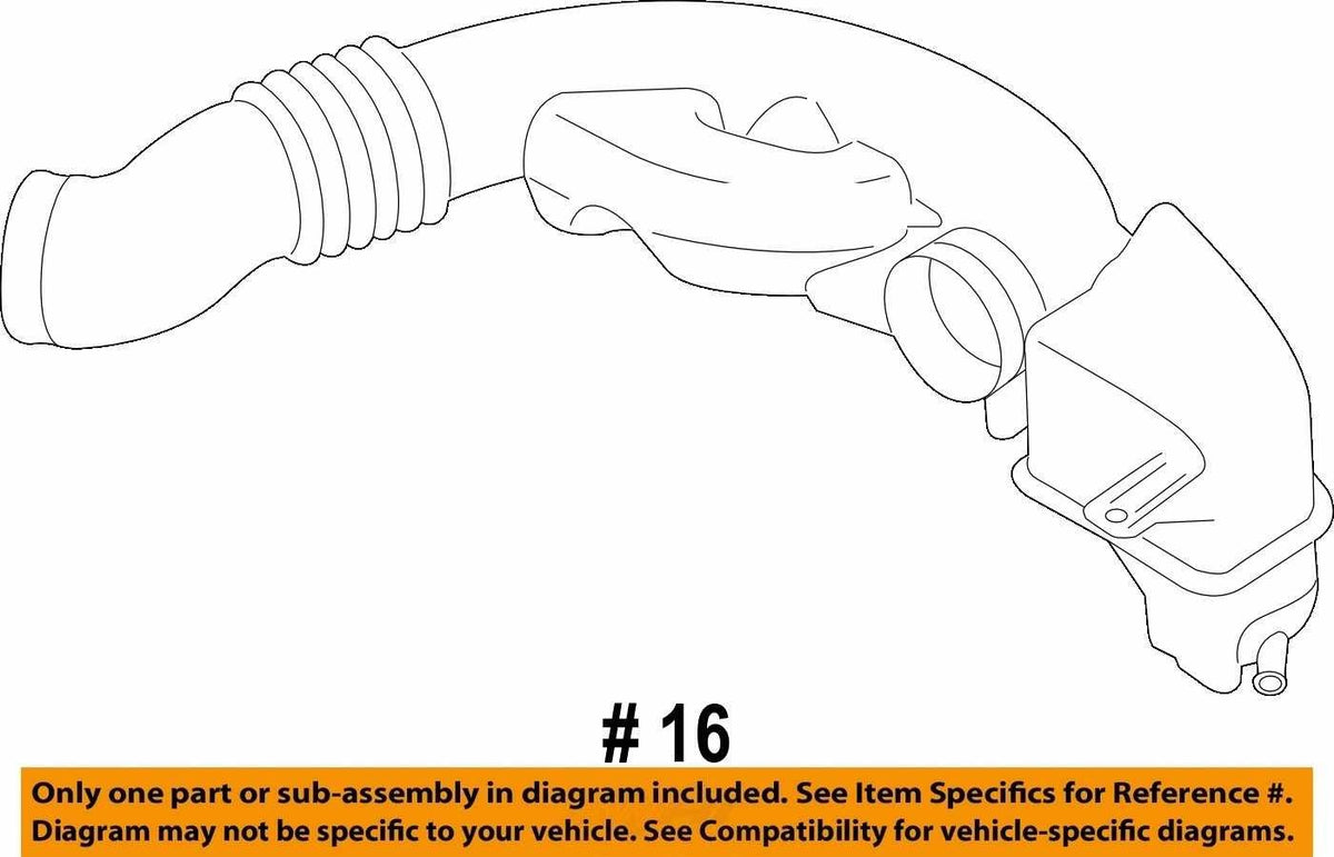 2014-2018 Subaru Forester Air Cleaner Intake Inlet Boot Duct Hose OEM 14456AA440