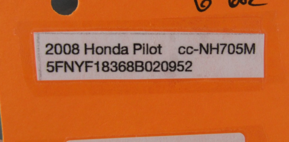 2006-2008 Honda Pilot License Plate Rear Trim Finish Panel Emblem Badge Gray OEM