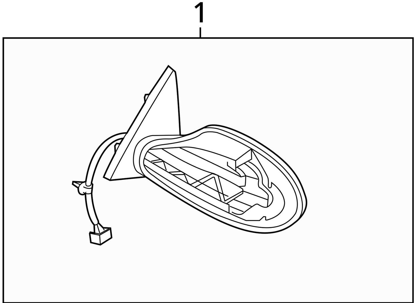 2013-2018 Nissan Altima Left Power 6-WIRE Side Mirror Turn Signal 963013TH2A