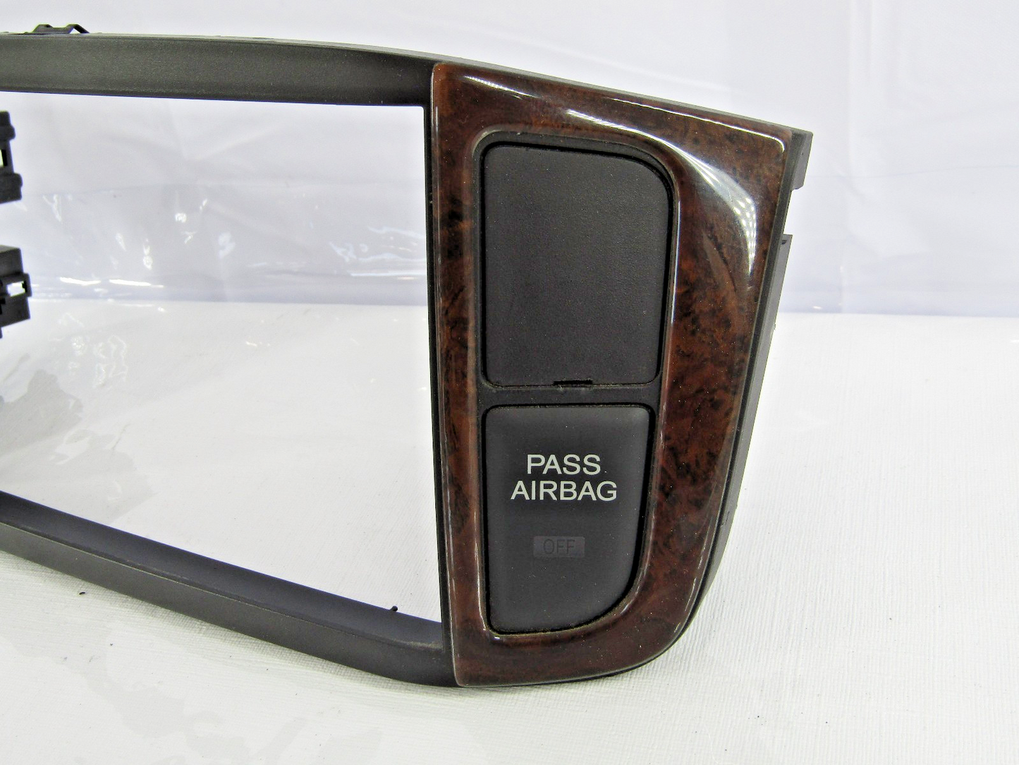 2003-2005 Honda Pilot Radio Bezel Hazard Vtm Switch Wood Grain Trim OEM