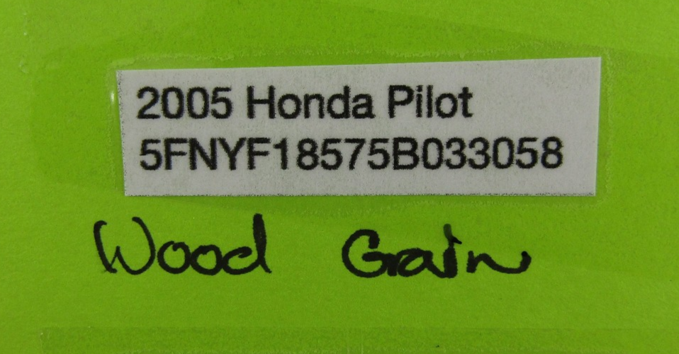 2003-2005 Honda Pilot Radio Bezel Hazard Vtm Switch Wood Grain Trim OEM