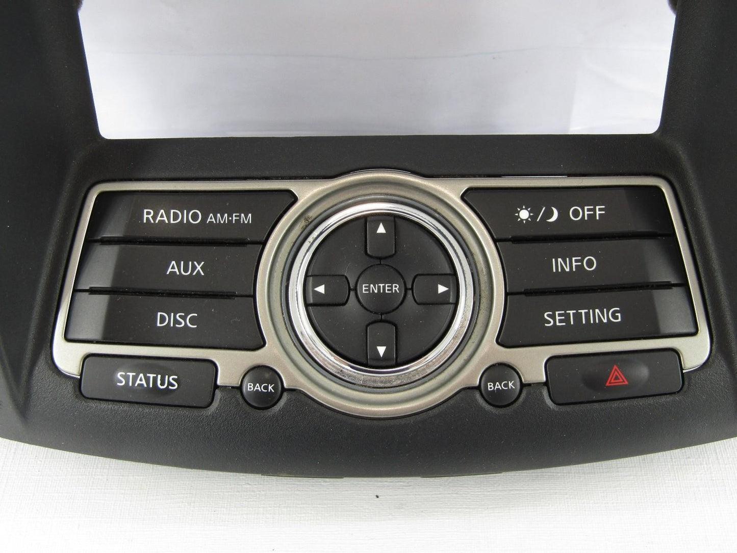 2009-2013 Infiniti G37 AV and Navigation Switch Control Assembly with Vents OEM