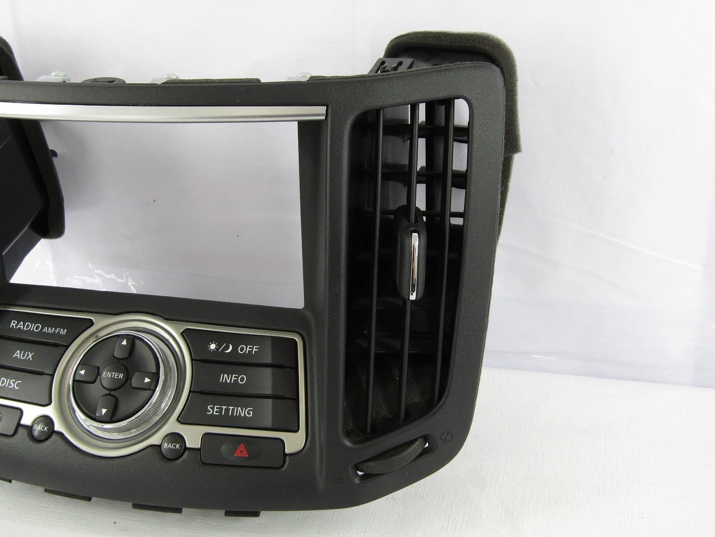 2009-2013 Infiniti G37 AV and Navigation Switch Control Assembly with Vents OEM