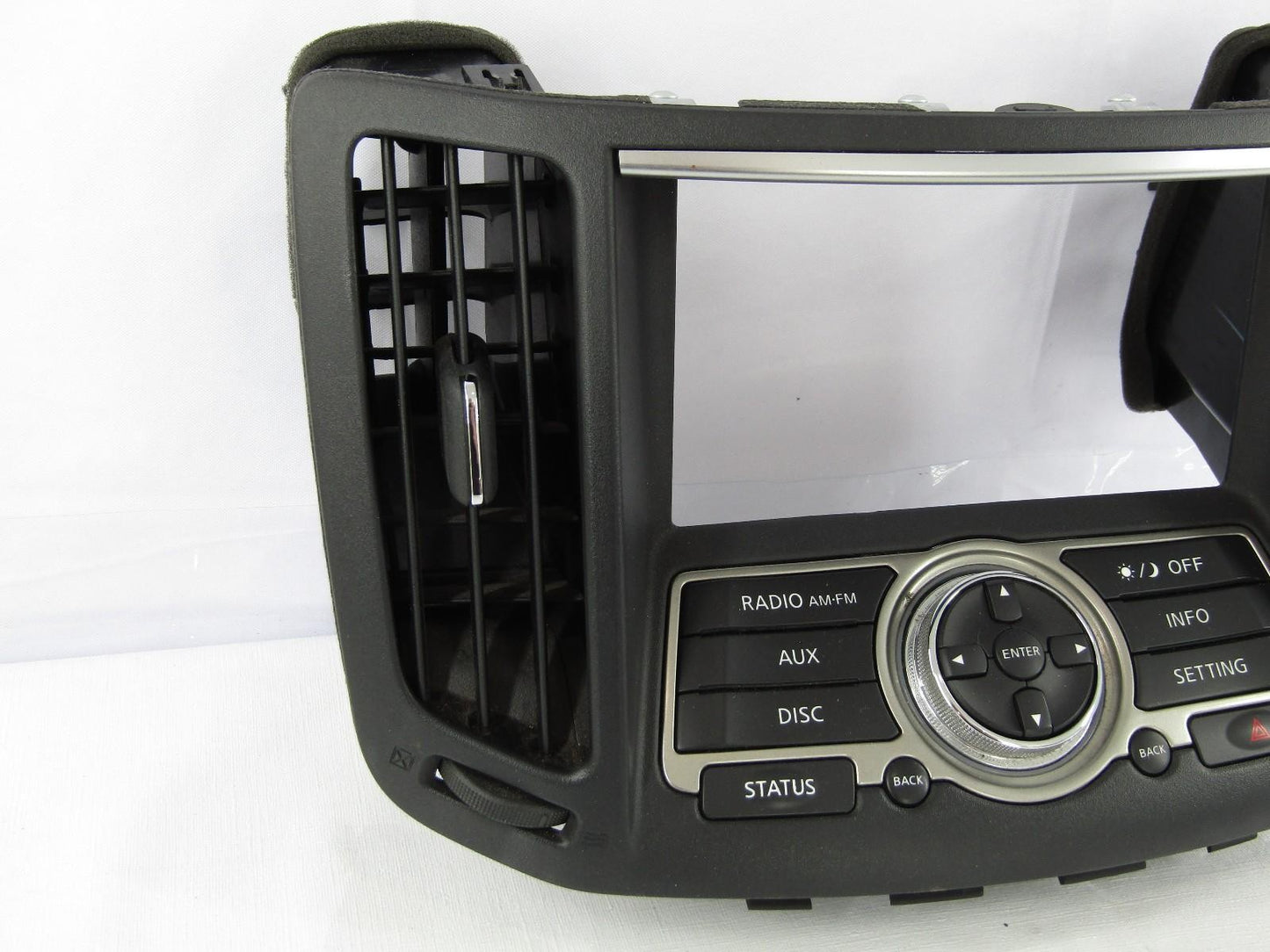 2009-2013 Infiniti G37 AV and Navigation Switch Control Assembly with Vents OEM