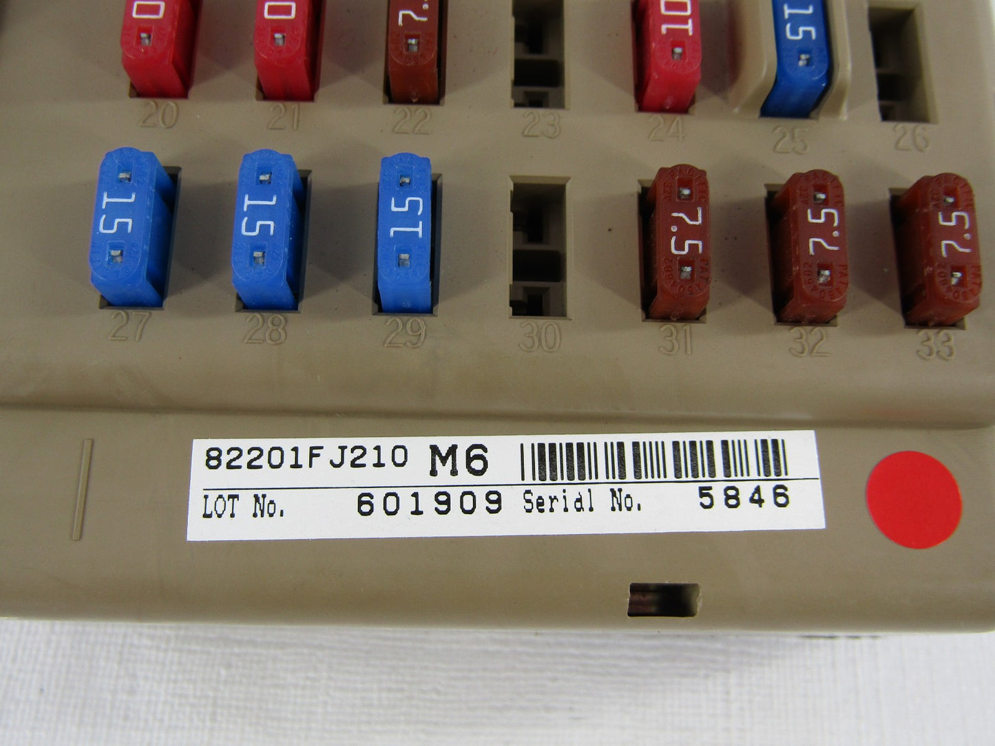 2016 Subaru Impreza 2.0L Cabin Fuse Joint Box Junction Box OEM