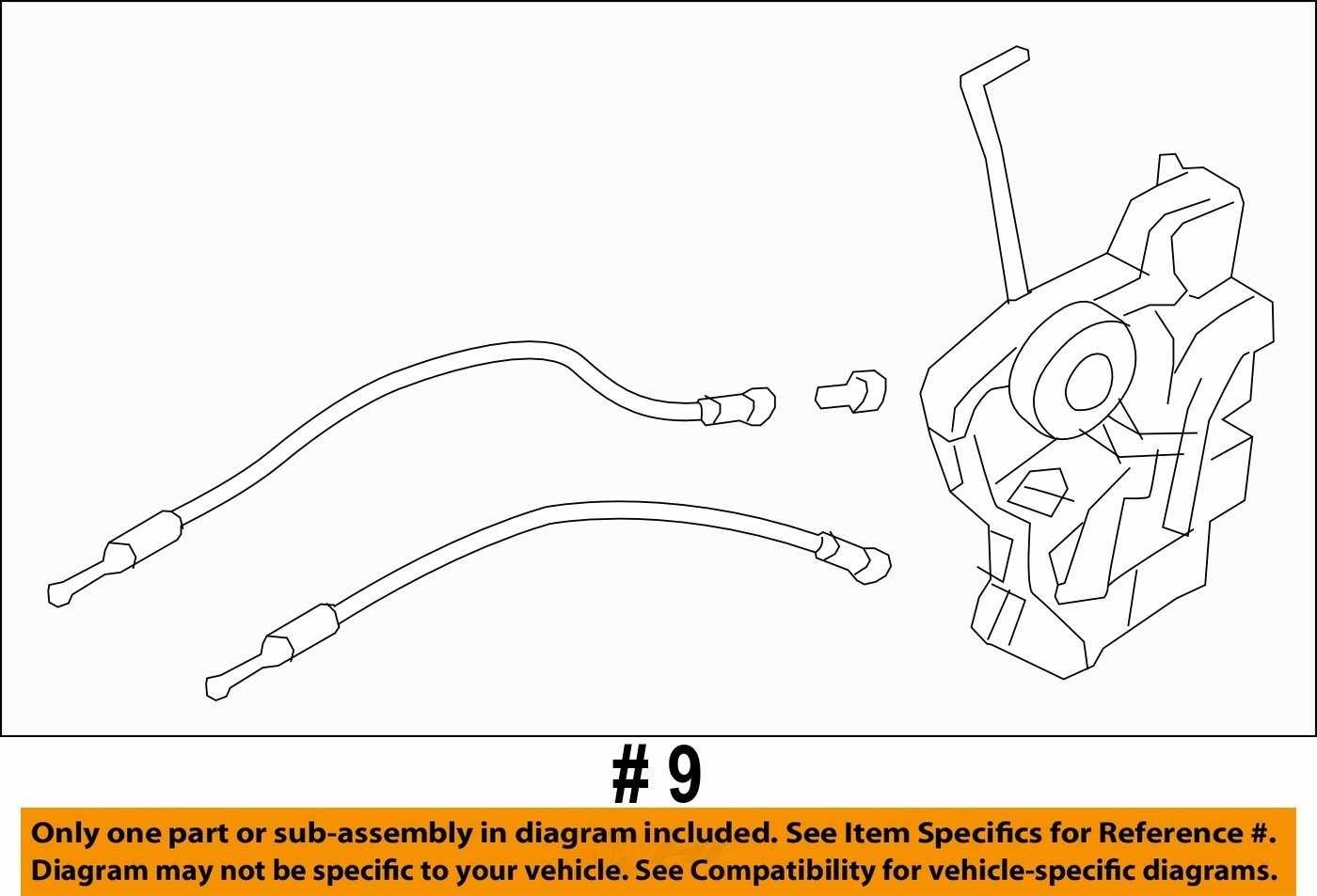 2014-2018 Subaru Forester Right Front Door Latch Actuator 61032SG080 OEM