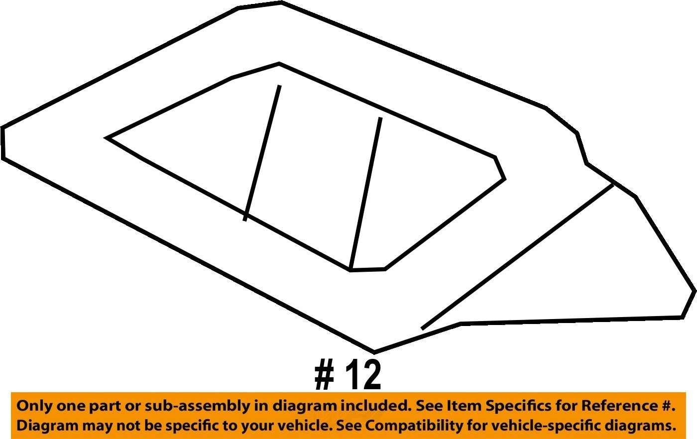 2014-2018 Subaru Forester Front Right Defrost Air Vent Grille 66115FJ000 OEM