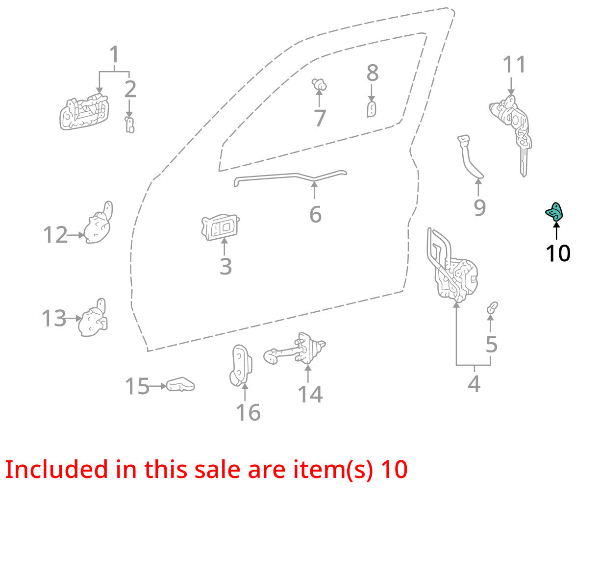 1996-2002 Toyota 4Runner Front Rear Right Left Door Lock Striker Latch Catch OEM
