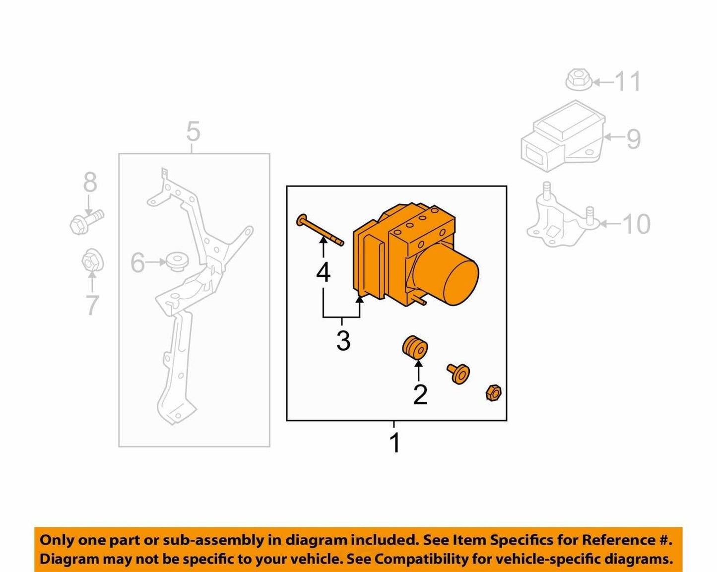 2014-2015 Subaru Forester with Cvt with Eyesight ABS Anti-Lock Brake Pump OEM