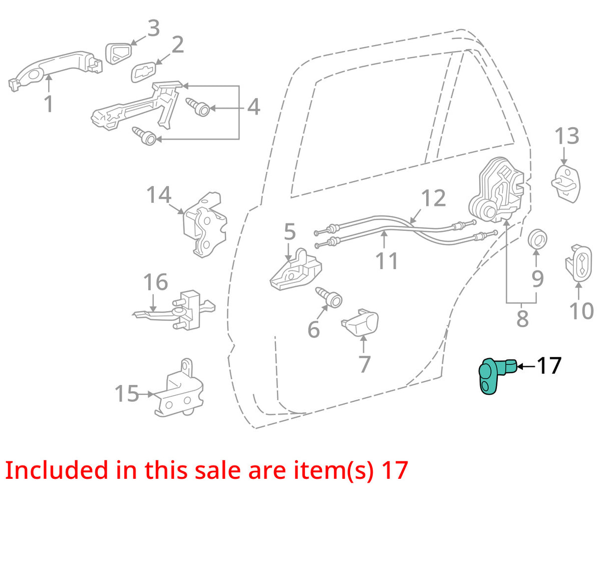 2001-2004 Toyota Sequoia Door Light Ajar Jamb Sensor Switch OEM 84231-53010