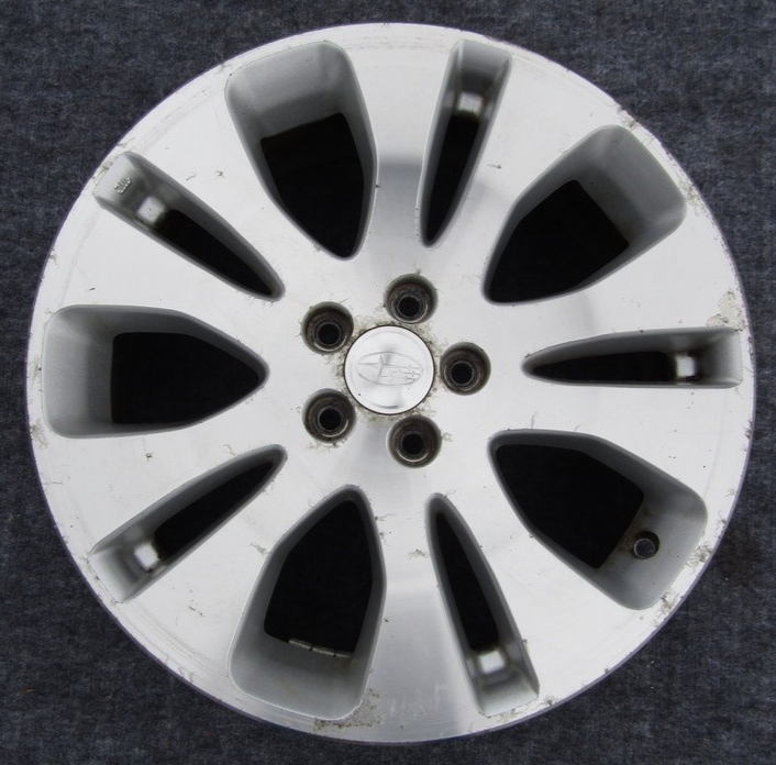 Subaru Outback 2008-2009 17X7 Aluminum Alloy Machined with Silver 5 Double Spoke