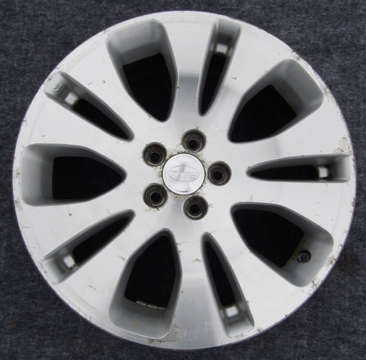 Subaru Outback 2008-2009 17X7 Aluminum Alloy Machined with Silver 5 Double Spoke