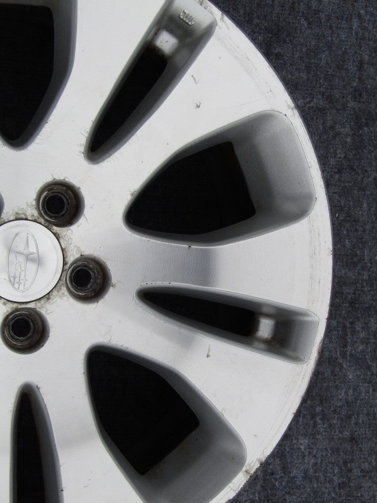 Subaru Outback 2008-2009 17X7 Aluminum Alloy Machined with Silver 5 Double Spoke