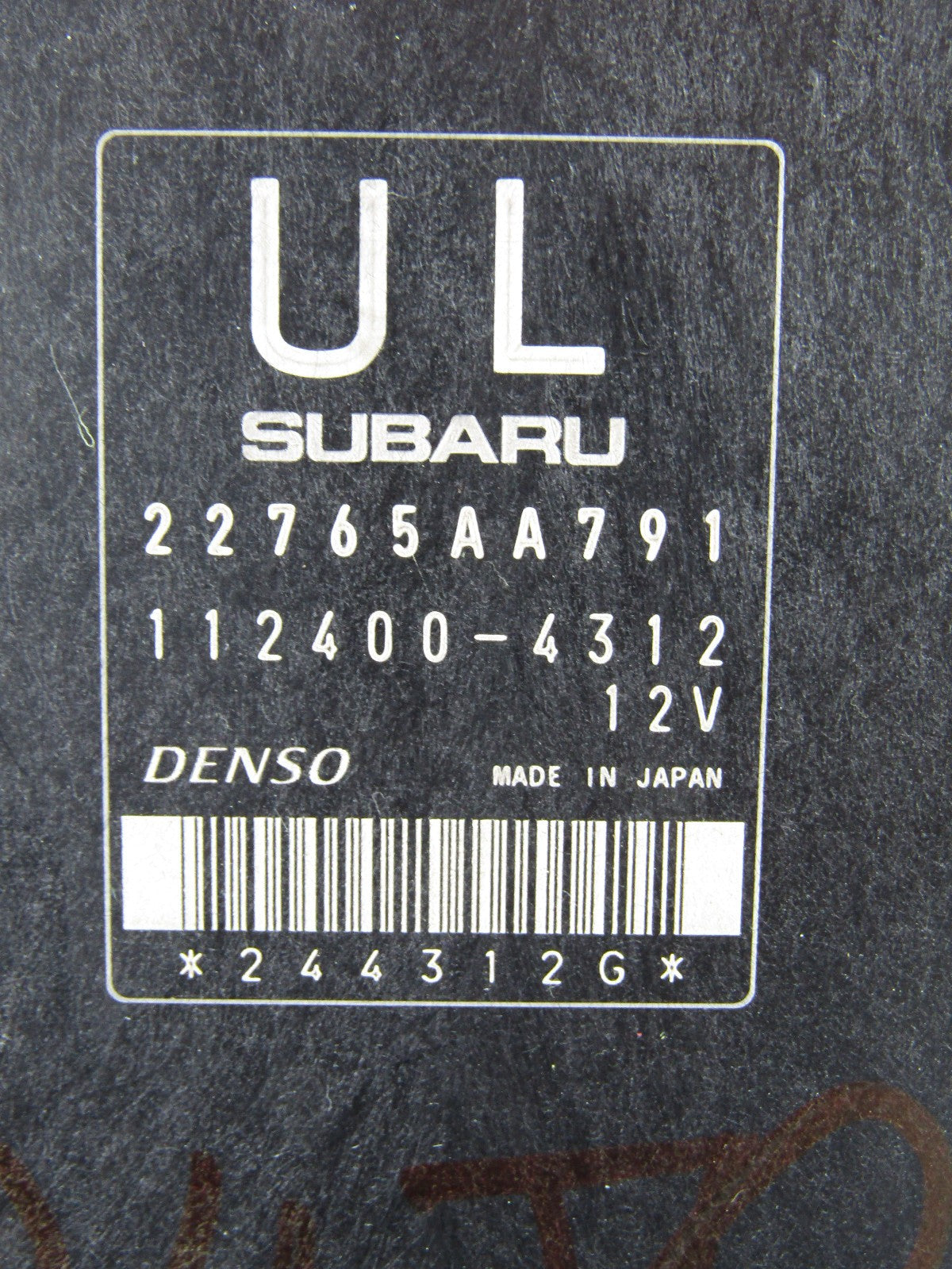 2010 Subaru Impreza Ul ECU ECM Engine Computer 2.5L AT 22765AA791 OEM