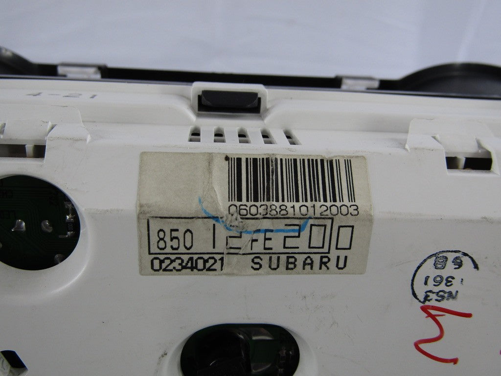 2002-2003 Subaru WRX Auto 77K Instrument Cluster Speedometer 85012FE200