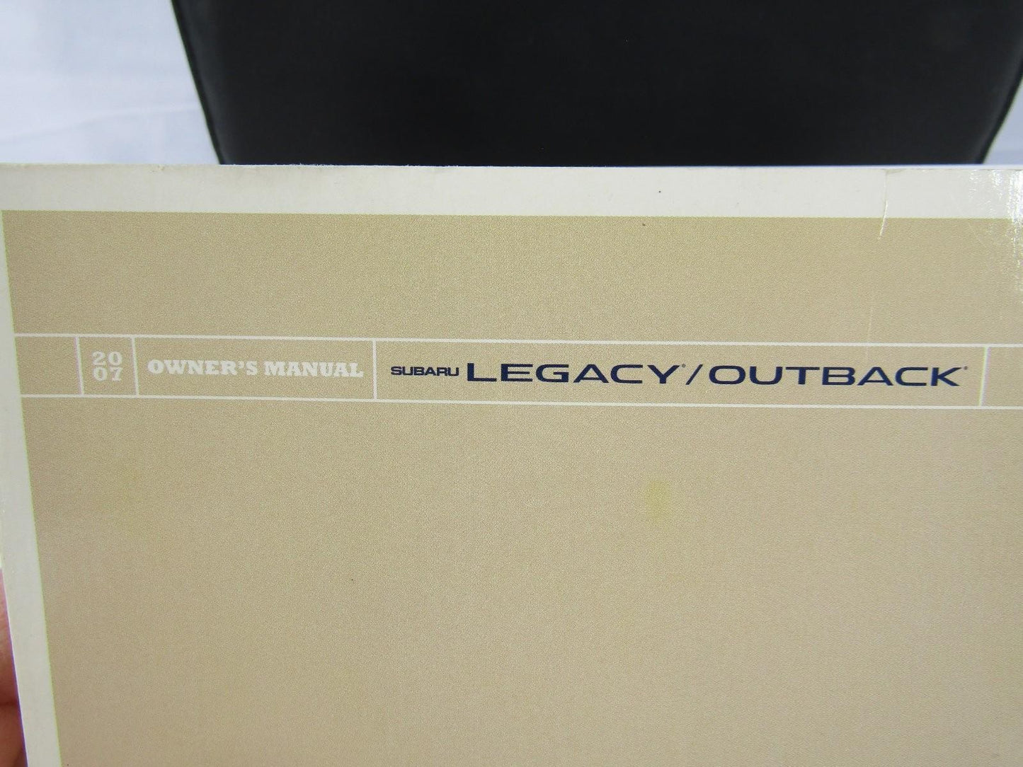 2007 Subaru Legacy Outback Owners Manual with Case OEM