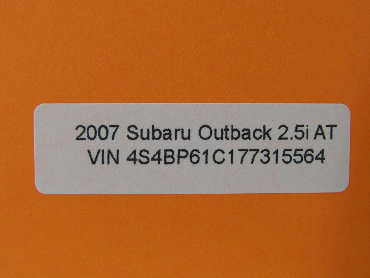 2005-2007 Subaru Outback Right Rear Door Panel Interior Trim Cover OEM