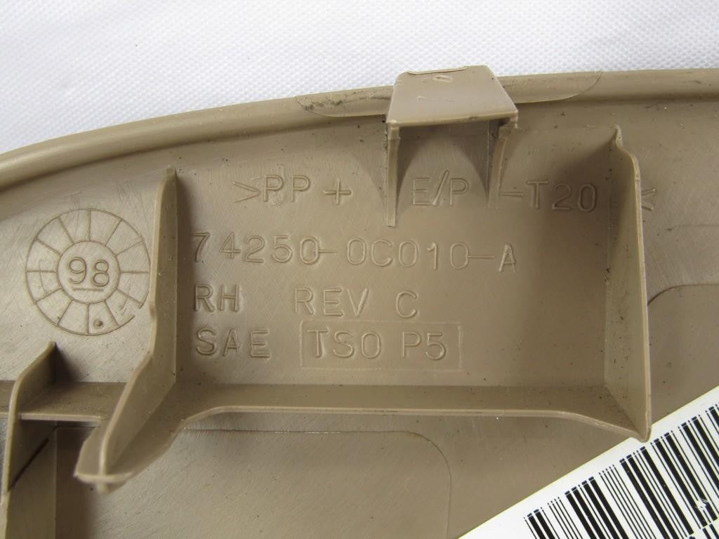 2000-2006 Toyota Tundra Extended Cab Right Rear Door Armrest OEM