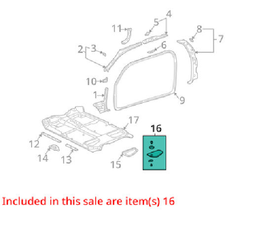 2000-2006 Toyota Tundra Extended Cab Floor Storage Lid Compartment