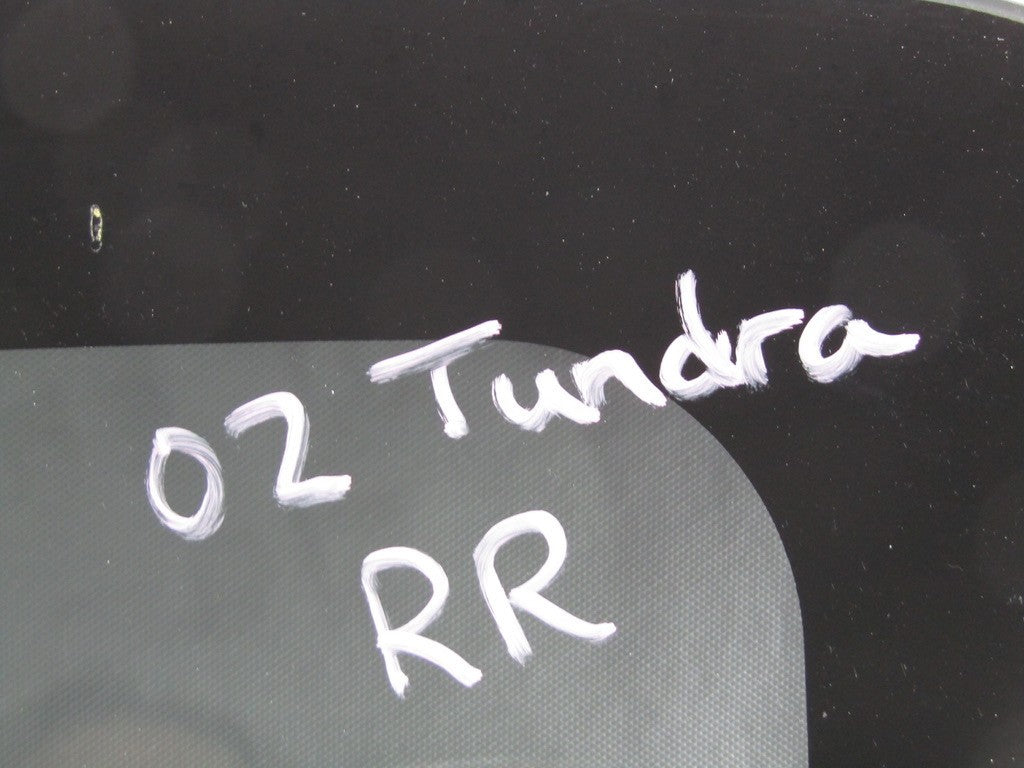 2000-2006 Toyota Tundra Extended Cab Right Rear Door Window Glass OEM