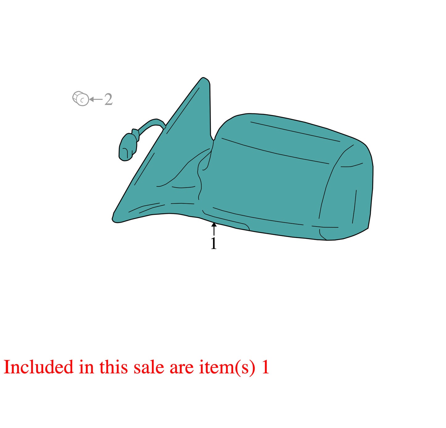 2000-2006 Toyota Tundra Left Side Mirror Front Door OEM 879400C902
