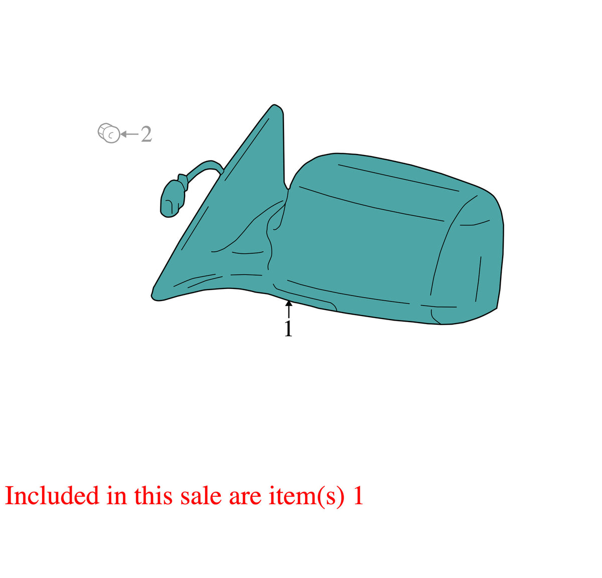 2000-2006 Toyota Tundra Left Side Mirror Front Door OEM 879400C902