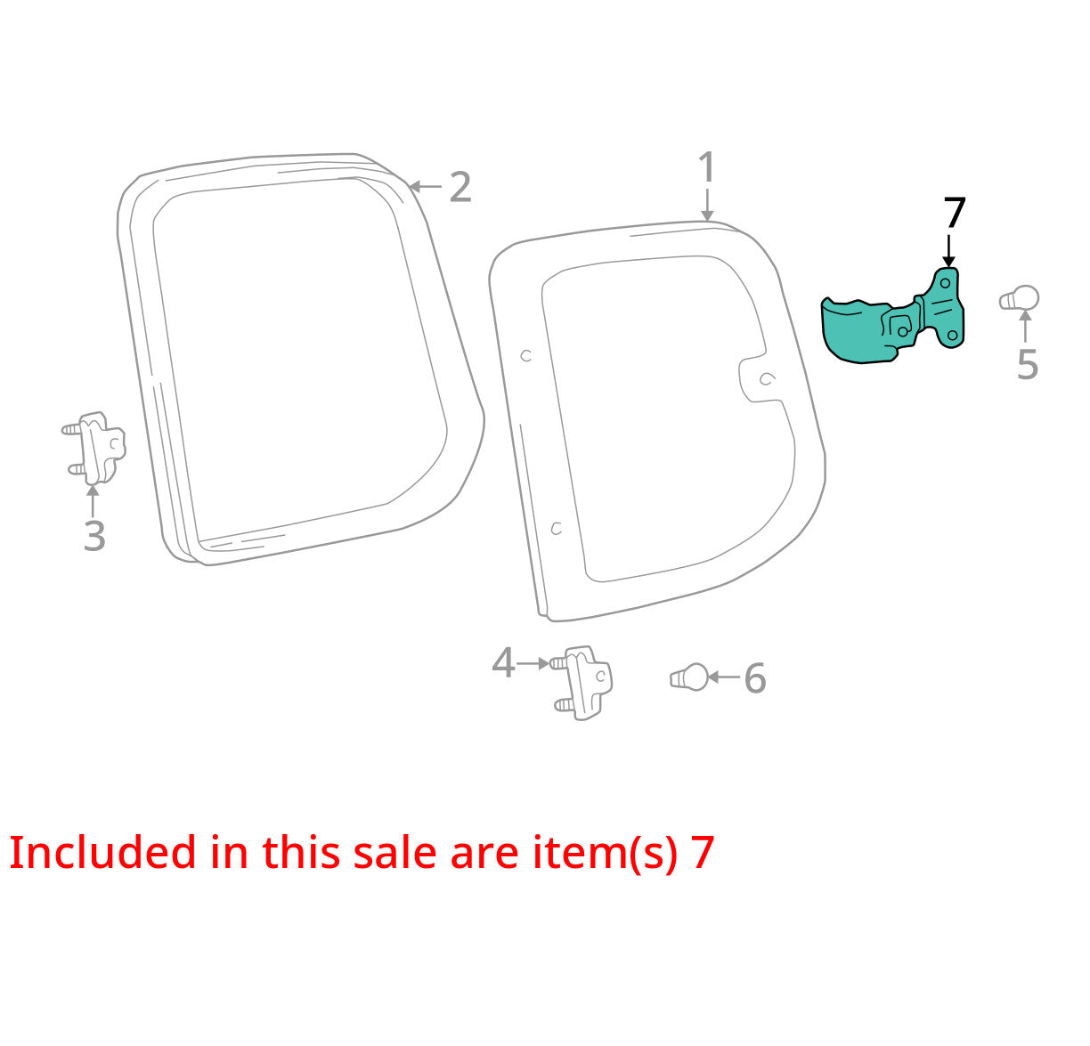 2000-2006 Toyota Tundra Pickup Truck Left Quarter Window Buckle Latch Lock OEM