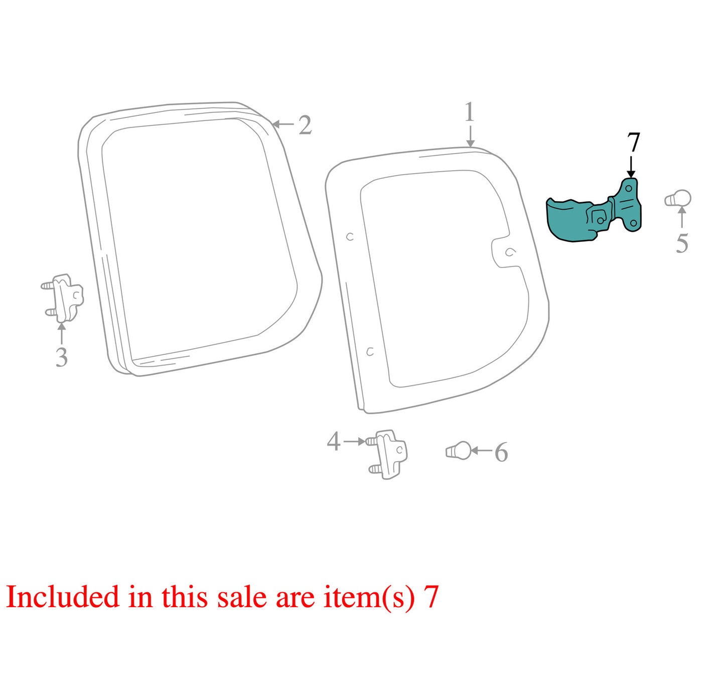 2000-2006 Toyota Tundra Pickup Truck Right Quarter Window Buckle Latch Lock